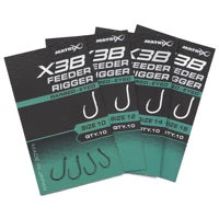 Matrix X3B Feeder Rigger Barbed Eyed Hooks